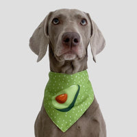 Thumbnail for Refreshing Avocado Pet Scarf Three-Layer Thickened Waterproof Saliva Towel - Size S