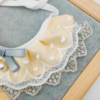 Thumbnail for Pet Bib Adjustable Saliva Towel Lace Pearl Pendant Dog Collar - Size M