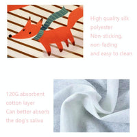 Thumbnail for Refreshing Avocado Pet Scarf Three-Layer Thickened Waterproof Saliva Towel - Size Xl