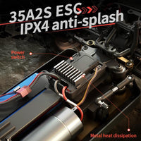 Thumbnail for Black Electric 4wd Alloy Off-road Rc Car