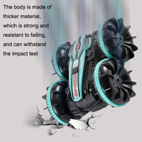 Thumbnail for Amphibious Stunt Rc Car - Double-sided Rolling - 2.4g - Electric - Kids' Toy - Red