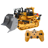 Thumbnail for 9-channel Remote Control Bulldozer Toy with Alloy Excavator