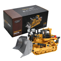 Thumbnail for 9-channel Remote Control Bulldozer Toy with Alloy Excavator