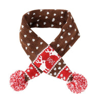 Thumbnail for Christmas Pet Scarf Autumn And Winter Warm Elk Christmas Dog Scarf - Size M Brown