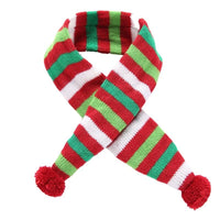 Thumbnail for Dog Scarf Christmas Pet Accessories Winter Warmth Pet Scarf - Size M Red And Green Stripes