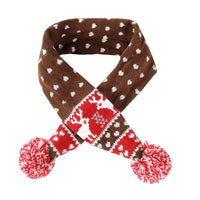 Thumbnail for Christmas Pet Scarf Autumn And Winter Warm Elk Christmas Dog Scarf - Size L Brown