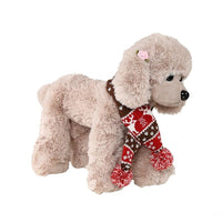 Thumbnail for Christmas Pet Scarf Autumn And Winter Warm Elk Christmas Dog Scarf - Size L Brown