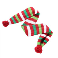Thumbnail for Dog Scarf Christmas Pet Accessories Winter Warmth Pet Scarf - Size Xl Red And Green Stripes