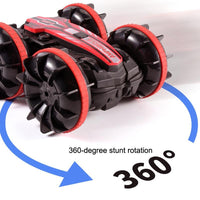 Thumbnail for Amphibious Stunt Rc Car - Double-sided Rolling - 2.4g - Electric - Kids' Toy - Green