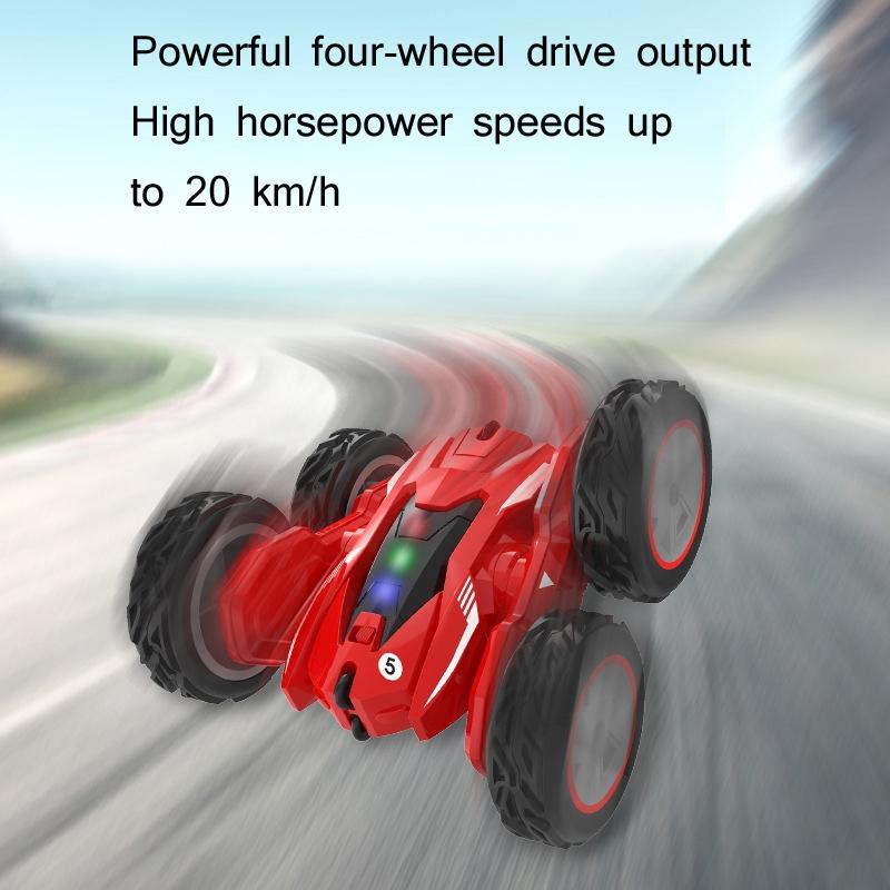 High-speed Double-sided Rc Car for Stunts and Off-road Tumbling - Blue