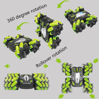 Thumbnail for Double-sided Flip Drift Remote Control Toy Stunt Car for Children - Black Orange