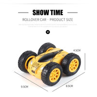 Thumbnail for Double Sided 2.4g Mini Rc Car - High Speed Remote Control Toy - English Box 08 Yellow