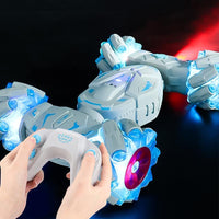 Thumbnail for Stunt Car with 2.4g Remote Control - Single Rc Torsion Design - Blue