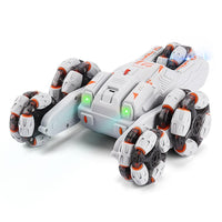 Thumbnail for 360-degree Swing Arm Rc Car - Double Control 2.4g Multifunctional Five-wheeled - Grey