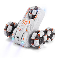 Thumbnail for 360-degree Swing Arm Rc Car - Double Control 2.4g Multifunctional Five-wheeled - Grey