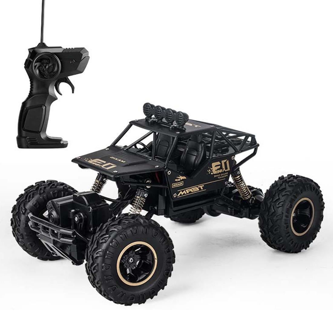 Large 1 16 Alloy Climbing Car - 28cm Remote Control Toy for Cross-country Adventures - Black