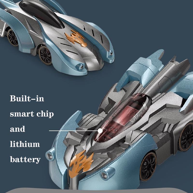 Electric Remote Control Wall Climbing Car for Kids - Mini Toy - Blue Break Handle Rc Edition