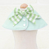 Thumbnail for Pet Accessories Dog Small Shawl Bib Saliva Towel Triangle Scarf - Size S - Light Green
