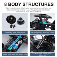 Thumbnail for Green 1 16 2.4g Rc Off-road Racing Car Toy - Electric 4wd