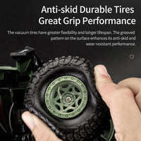 Thumbnail for 2.4ghz 4ch Remote Control Dongfeng 7 Six-wheeled Armor Truck Toy - Green