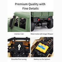 Thumbnail for 2.4ghz 4ch Remote Control Dongfeng 7 Six-wheeled Armor Truck Toy - Green