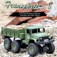 Thumbnail for 2.4ghz 4ch Rc Dongfeng 8 Six-wheeled Armor Truck Toy - Green