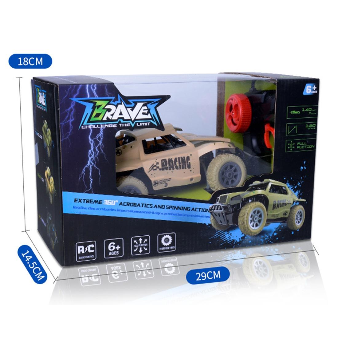 High Speed Off-road Drifting Toy Truck with 27mhz Remote Control for Kids - Green