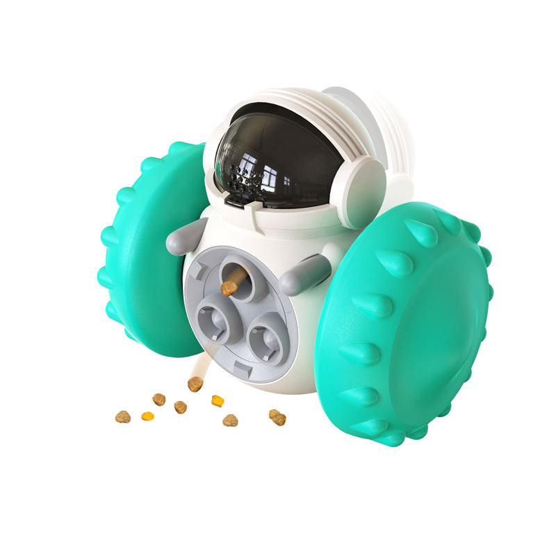 Vibe Geeks Pet Food Dispenser Tumbler Dog Treat Toy - Black