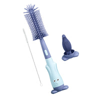 Thumbnail for Vibe Geeks 3 in 1 Silicone Bottle and Teat Cleaning Brush - Blue