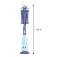 Thumbnail for Vibe Geeks 3 in 1 Silicone Bottle and Teat Cleaning Brush - Blue