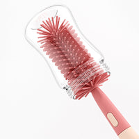 Thumbnail for Vibe Geeks 3 in 1 Silicone Bottle and Teat Cleaning Brush - Blue