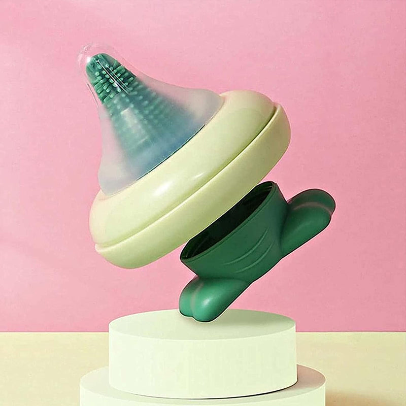 Vibe Geeks 3 in 1 Silicone Bottle and Teat Cleaning Brush - Green