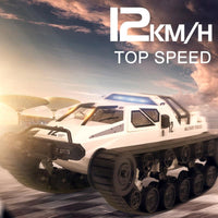 Thumbnail for 2.4g Rc Tracked Tank Off-road Vehicle Toy 1 12 Scale - Grey