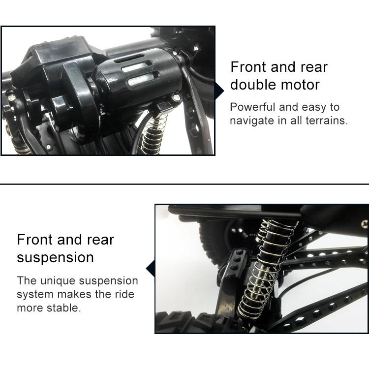 1:8 Alloy Remote Control Climbing Car Off-road Vehicle Toy - Gold