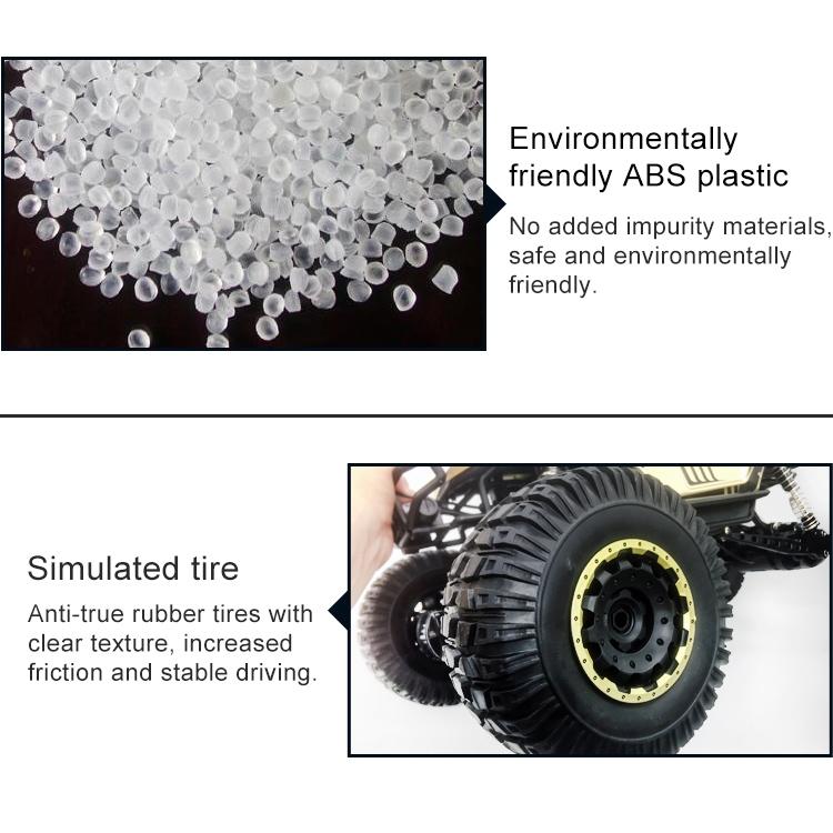 1:8 Alloy Remote Control Climbing Car Off-road Vehicle Toy - Gold