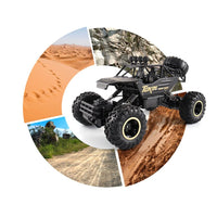 Thumbnail for 37cm Remote Control Bigfoot Climbing Car - 1 12 Alloy 4wd Cross-country Toy - Gold