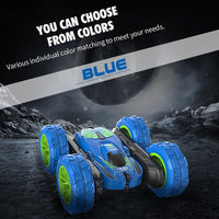 Thumbnail for Blue Stunt Tumbling Car Toy with 2.4ghz Remote Control