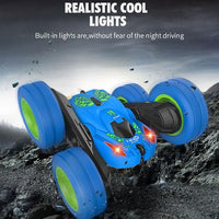 Thumbnail for Blue Stunt Tumbling Car Toy with 2.4ghz Remote Control