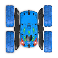Thumbnail for Blue Stunt Tumbling Car Toy with 2.4ghz Remote Control