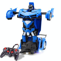 Thumbnail for Remote-controlled Deformable Toy Car - 4 Channels - Blue