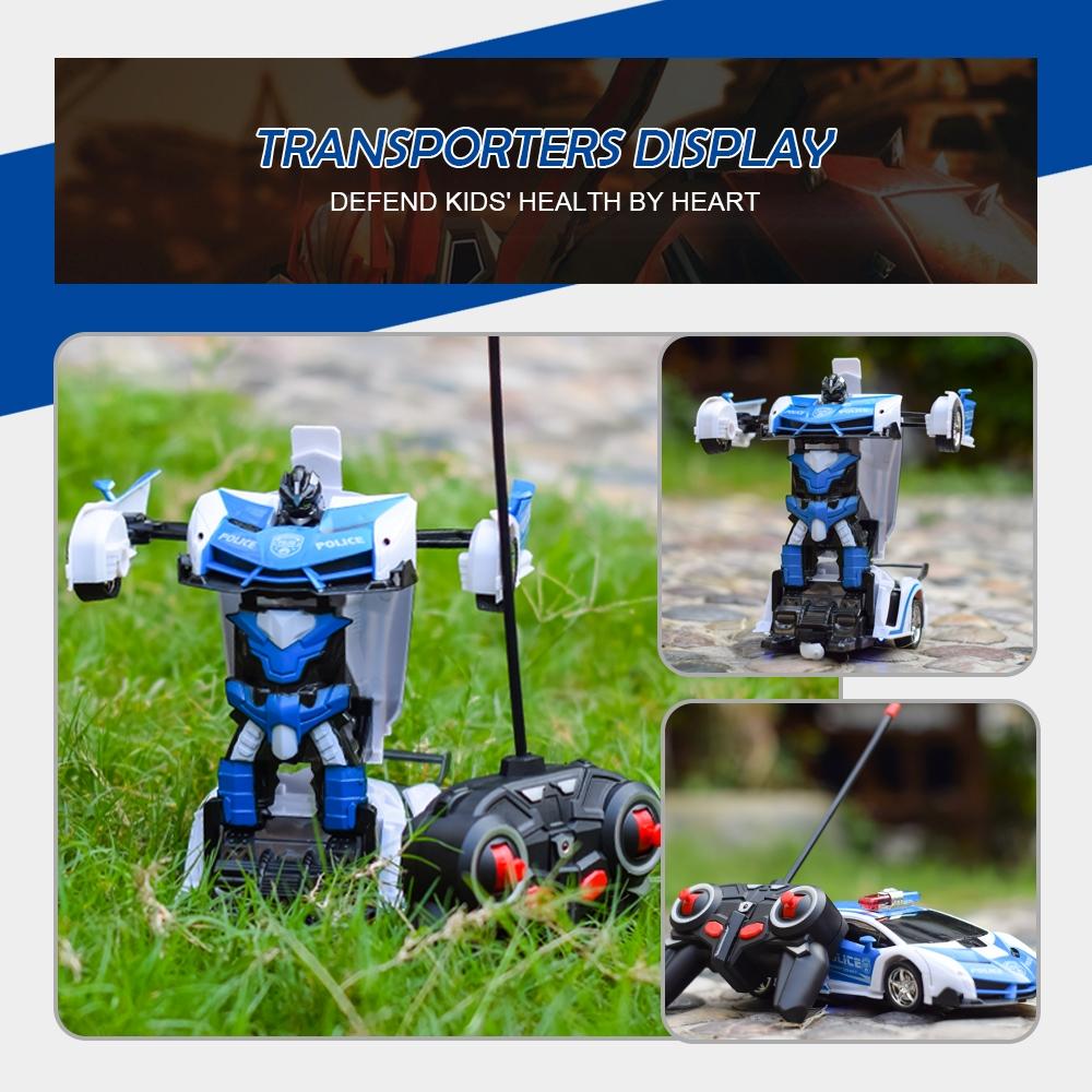 Remote-controlled Deformable Toy Car - 4 Channels - Blue