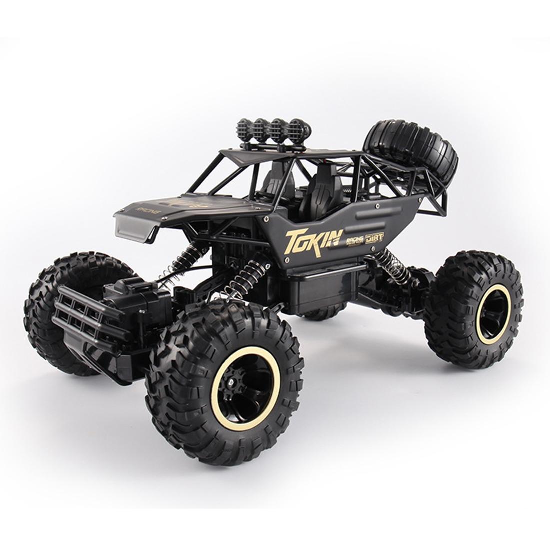 37cm Remote Control Bigfoot Climbing Car - 1 12 Alloy 4wd Cross-country Toy - Silver