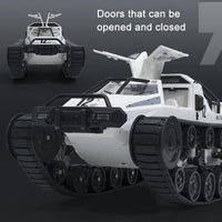 Thumbnail for 2.4g Rc Tracked Tank Off-road Vehicle Toy 1 12 Scale - White
