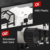 Thumbnail for 2.4g Rc Tracked Tank Off-road Vehicle Toy 1 12 Scale - White