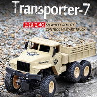 Thumbnail for 2.4ghz 4ch Remote Control Dongfeng 7 Six-wheeled Armor Truck Toy - Yellow