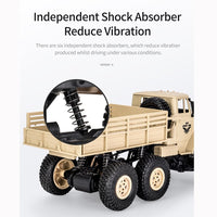 Thumbnail for 2.4ghz 4ch Rc Dongfeng 8 Six-wheeled Armor Truck Toy - Yellow
