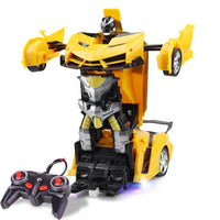 Thumbnail for Remote-controlled Deformable Toy Car - 4 Channels - Yellow