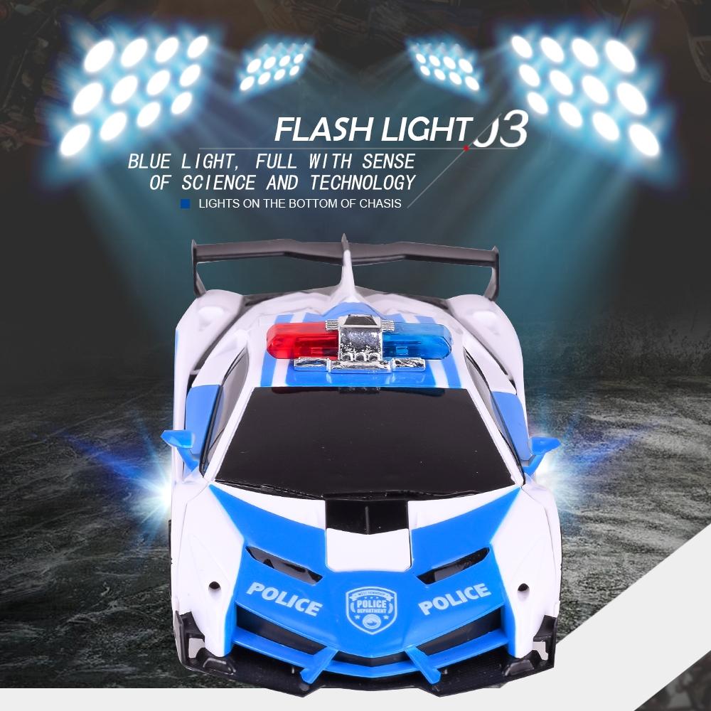 Remote-controlled Deformable Toy Car - 4 Channels - Yellow