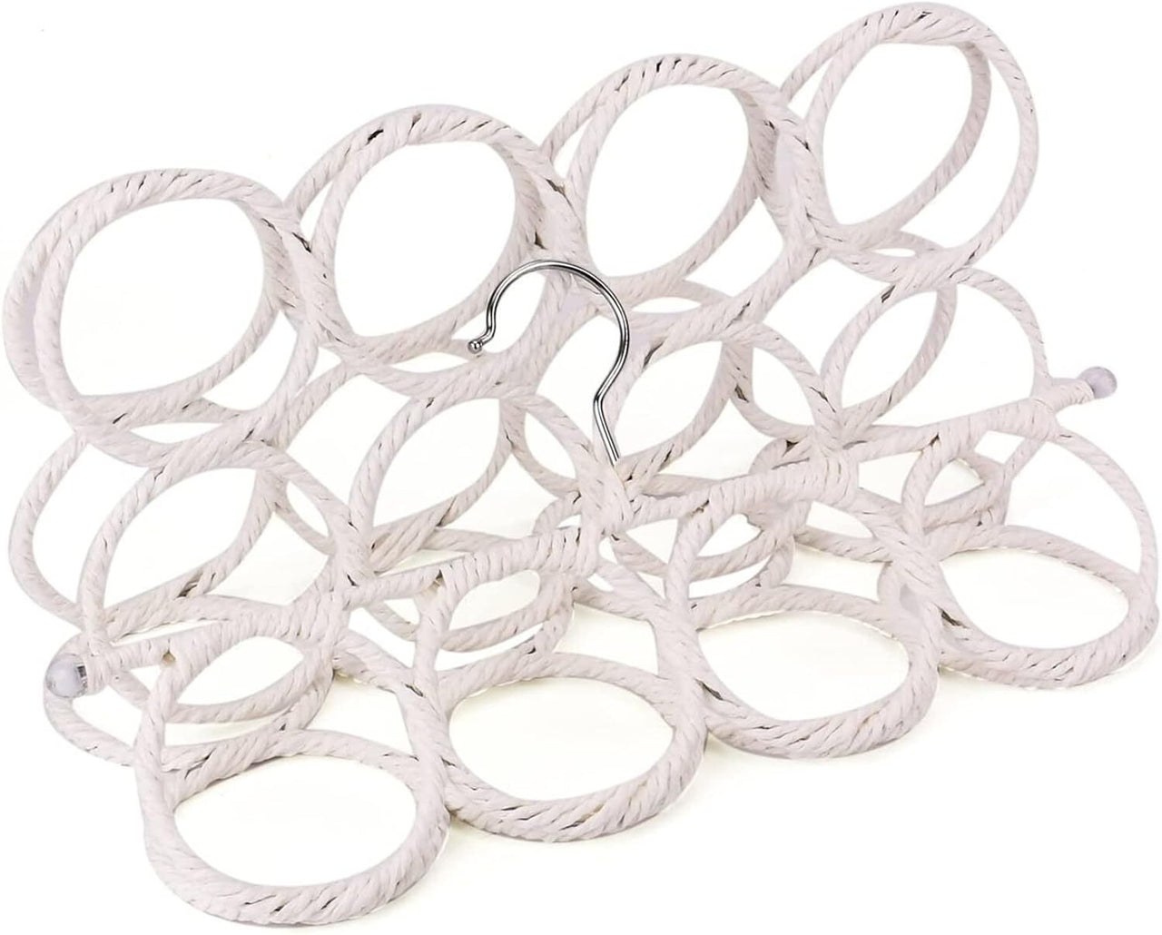 1x 28 Hole Scarf Hanger Holder Storage Tie Belt Scarf Organiser Space Saver