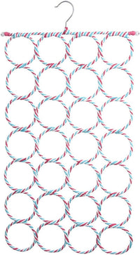 Thumbnail for 2x 24 Hole Scarf Hanger Holder Storage Tie Belt Scarf Organiser Space Saver